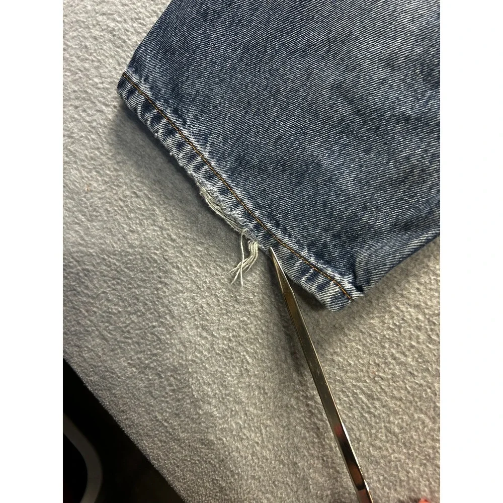 Levis 505 Mens Jeans 38x30 Blue Denim Straight Leg‎ Regular Fit Classic